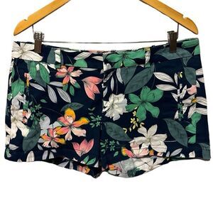 ☀️a.n.a (A New Approach) Floral Twill Shorts Tropical Print Women’s Size 12